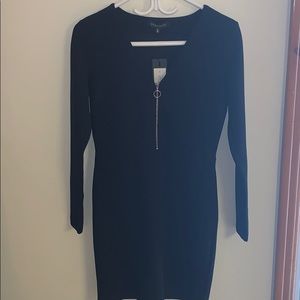 Bodycon Dress W/ Zipper